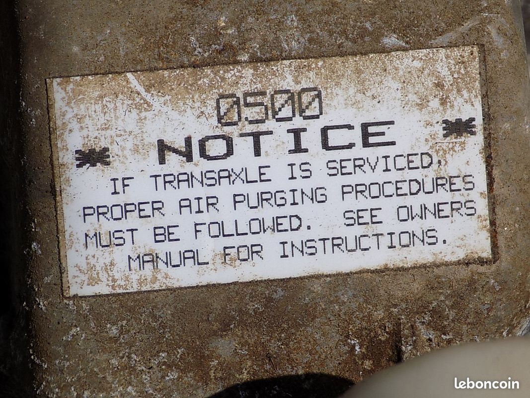 Boîte Hydrostatque de tracteur tondeuse (image 2)