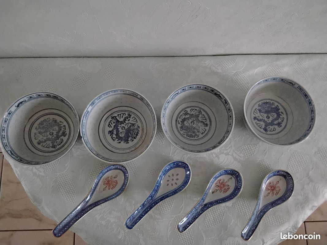 Bols chinois avec cuillères (image 3)