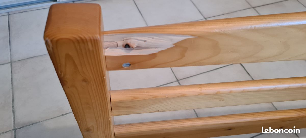 Lit 190x90 sans sommier (image 2)