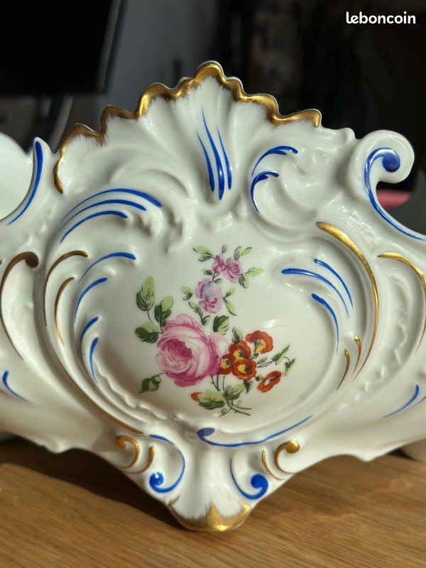 Grande jardinière en porcelaine style Louis XV (image 4)