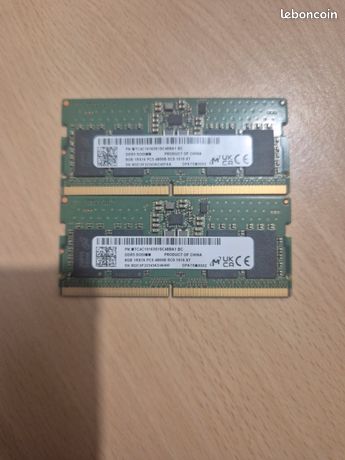 Kit16Go(2x8Go)RAMDDR5SODIMM4800MHzpourPCPortable