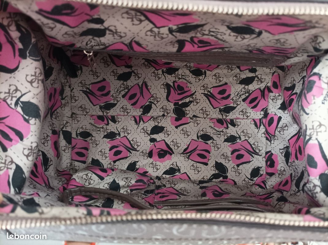 Sac à main marron GUESS (image 4)