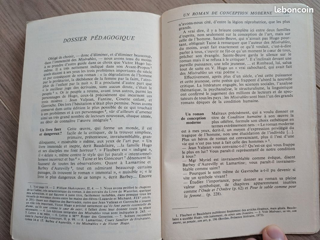 Lot de 2 livres : les misérables de Victor Hugo et le bourgeois gentilhomme de Molière (image 6)