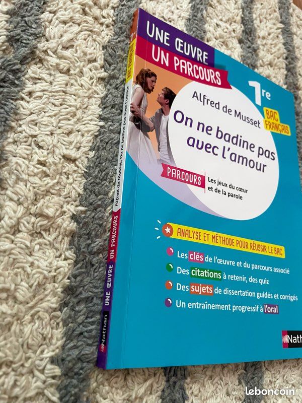 BAC français, Une œuvre/un parcours, On ne badine pas avec l’amour, Musset (image 4)