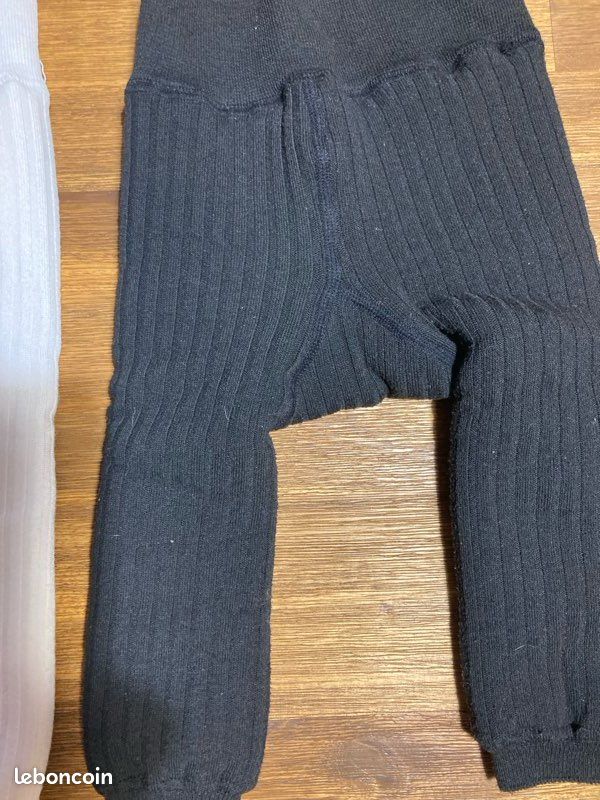 Lot de 2 leggings molletonnés bébé - 6 mois (image 3)