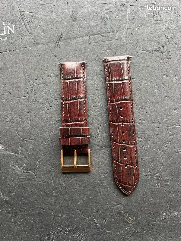 Bracelet en cuir pour montre guess 22mm Montres Bijoux