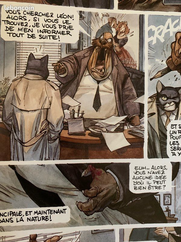 Blacksad – Tome 1 : Quelque part entre les ombres – Édition originale – Premier tirage (2000) + article de presse d’époque (image 3)