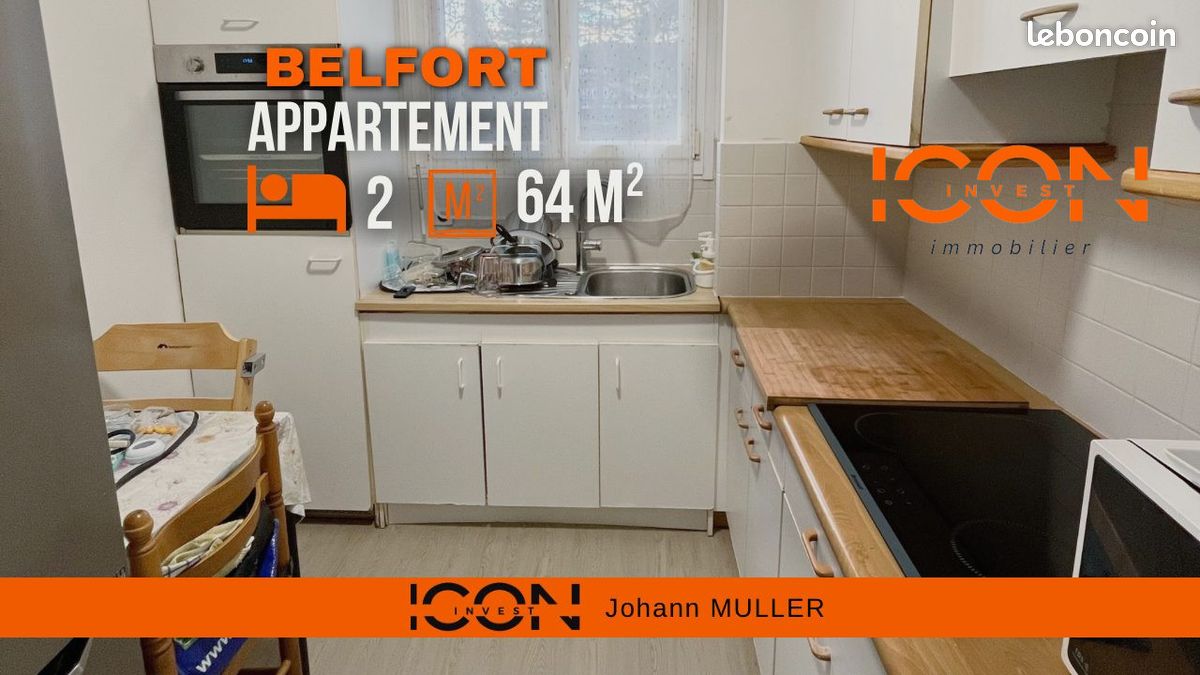 Appartement 4 pièces 64 m² · à Belfort · 64 m² · 54 900 €