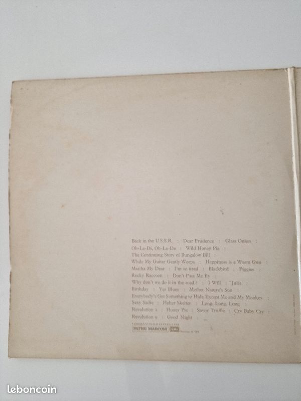 Album Blanc des Beatles complet (image 9)
