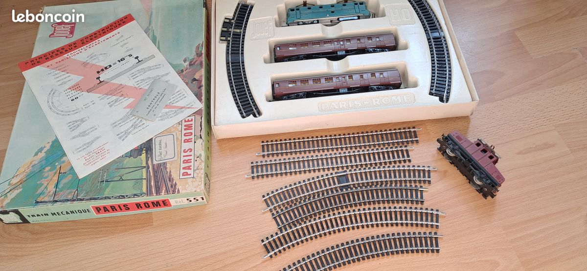 Collector. Jouer. Coffret train paris rome. Ref 551