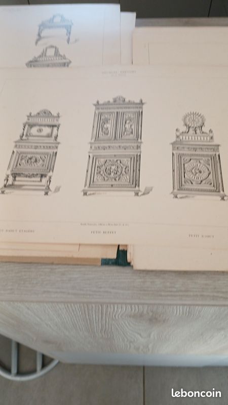 GRAND LIVRE époque des meubles bretons issu de l expo universel 1900 28 planches planches (image 7)