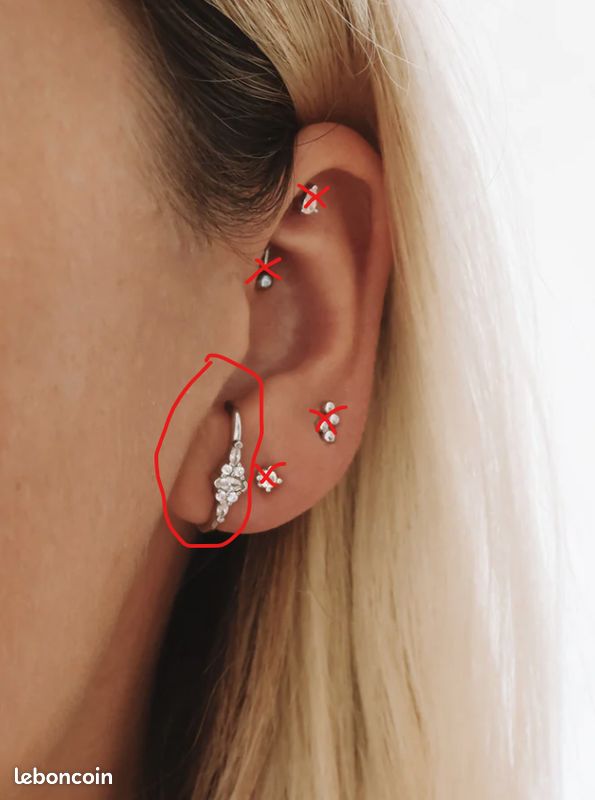 Boucle d'oreille NEBULEUSE Maria (image 3)