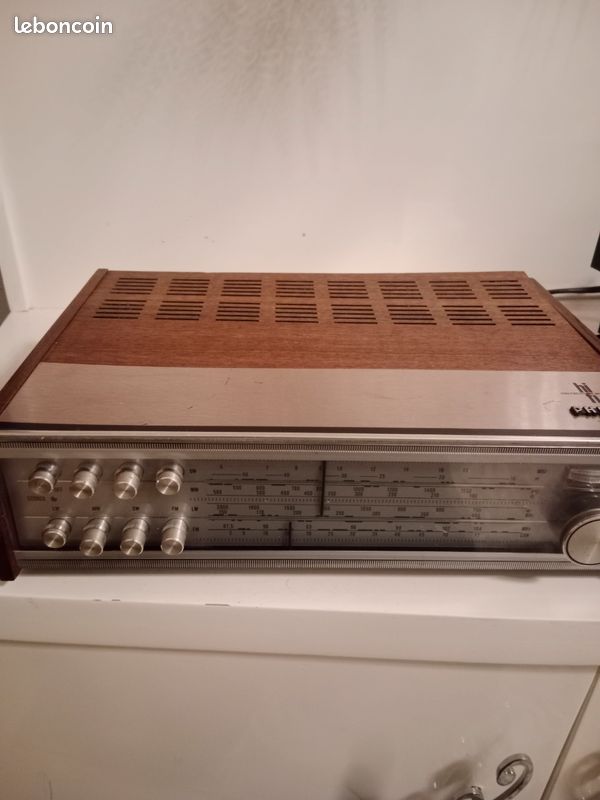 Tuner Stéréo Philips 694 – AM/FM, Boîtier Bois, Vintage, Testé Avec Garantie