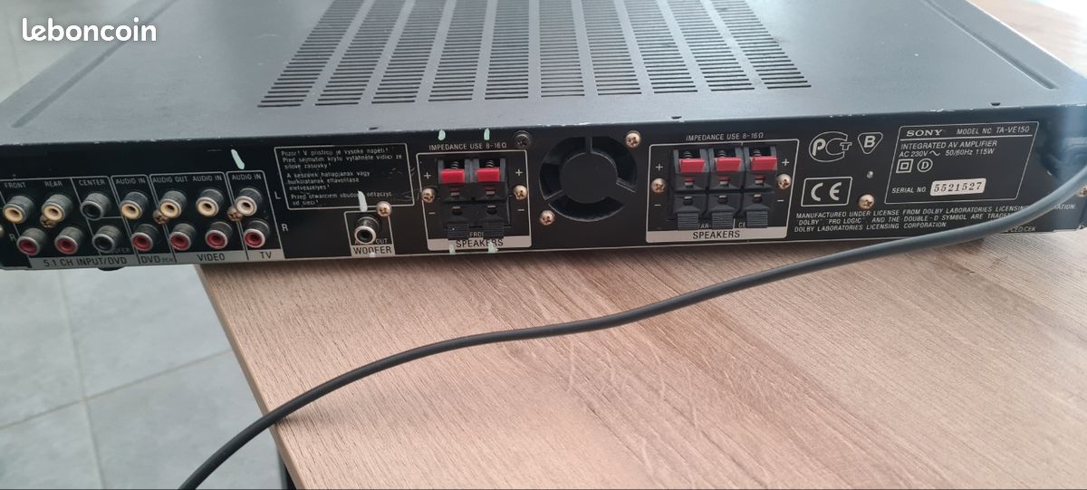 Ensemble Home Cinema Sony Yamaha 5.1 (ampli + 3 HP) (image 4)