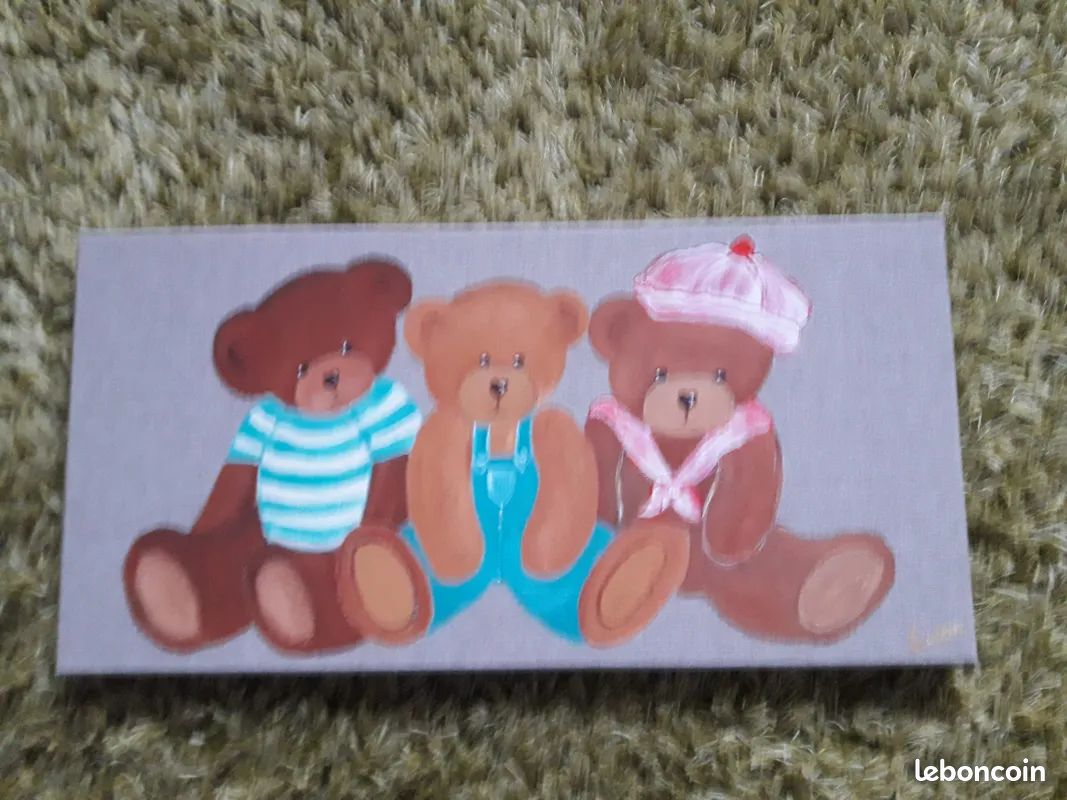 Toile peinture ourson (image 2)
