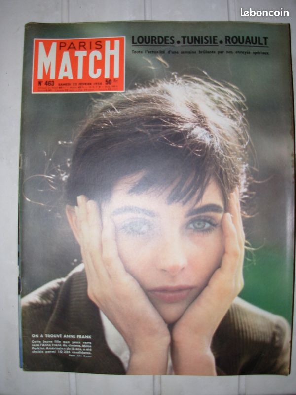 Paris match 22/2/1958 on a trouvé Anne Franck (image 1)