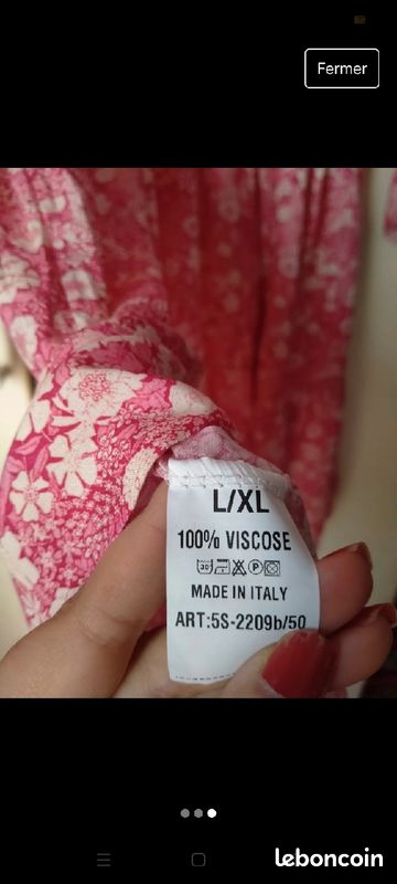 Robe rose d'été (image 2)