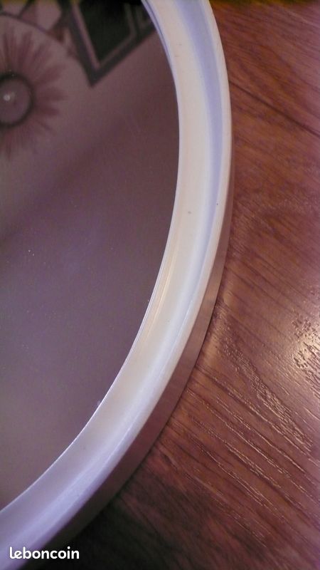 Grand miroir ovale vintage années 70 (image 3)
