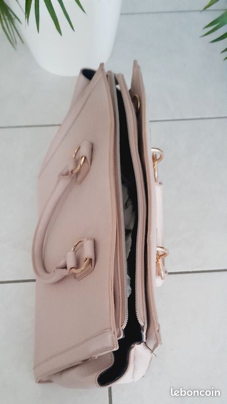 Sac à main Rose pâle/beige (image 3)