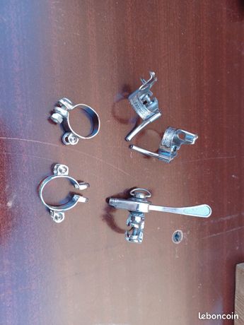 Lot Dérailleur Vélo Ancien Gallet 1935-50 Avec Ressort Et Bras Piston