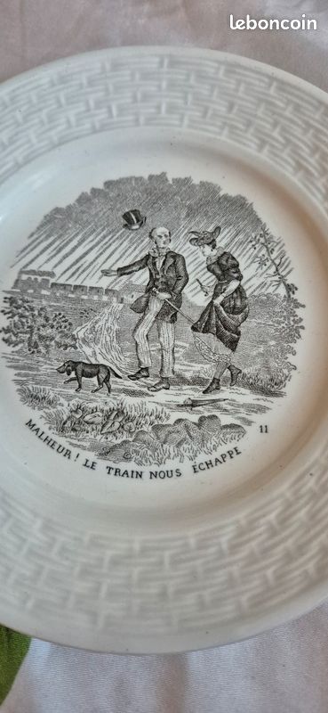 Assiette Parlante Humoristique - Thème Tir à L'arc - Saint-Amand - 19,5 Cm