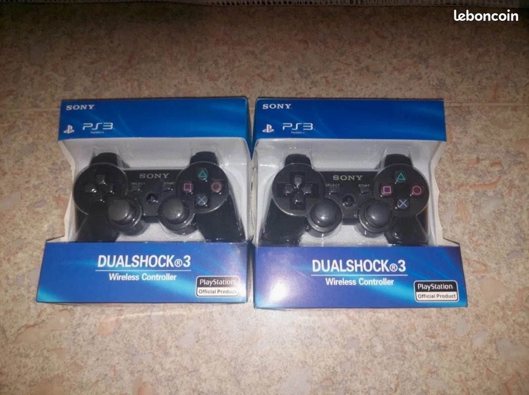 Manette PS3 Sans Fil 6 Axes DualShock 3 Noir - Ouvert Jamais Utilisé