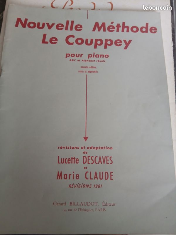 Nouvelle methode piano le couppey (image 1)