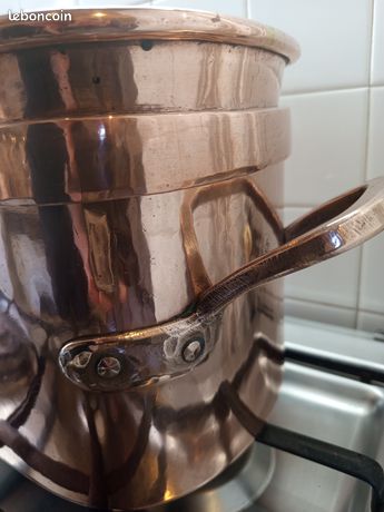 Marmite cuivre inox a couv.ø20cm - 6444.20 - DE BUYER Francis BATT