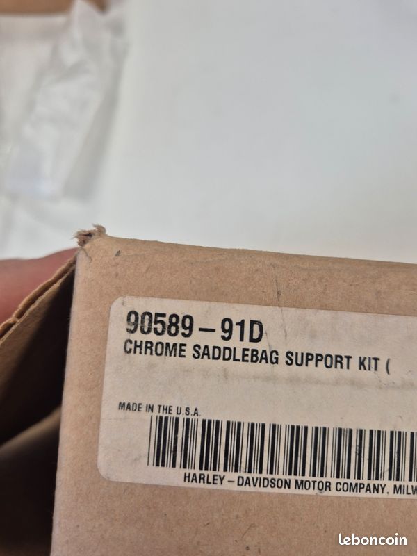 90589-91d new harley davidson saddlebag support kit 91-05 dyna 98 - 2005 fxdwg (image 3)