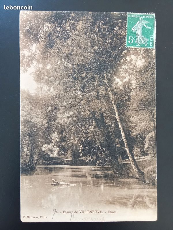 Carte Postale Ancienne Gironde 1909 - Étangs de Villeneuve Édition Marmuse R/V (image 1)