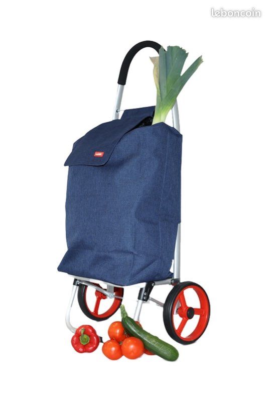 Generisch Lot de 4 sacs de courses pour chariots de courses standard, sacs de transport durables, idéaux pour les achats grocery, compatibles avec la plupart des chariots, polyvalents et réutilisables