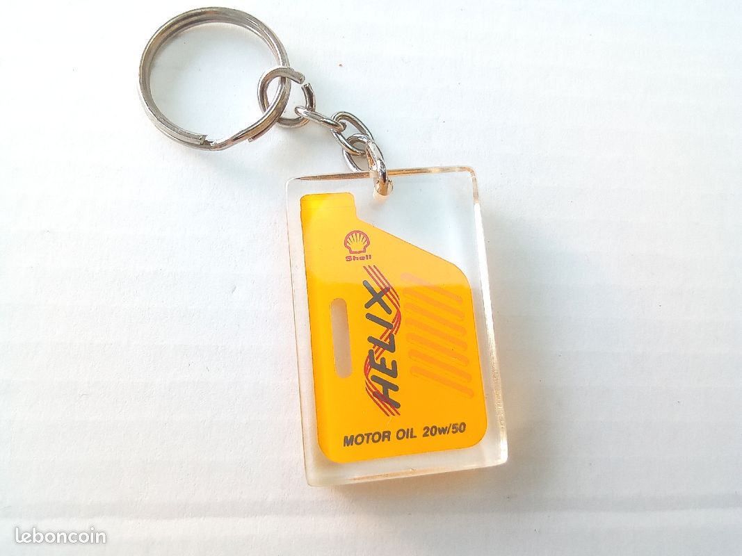Porte clé clef collection mécanique automobile station service logo Shell Helix (image 3)