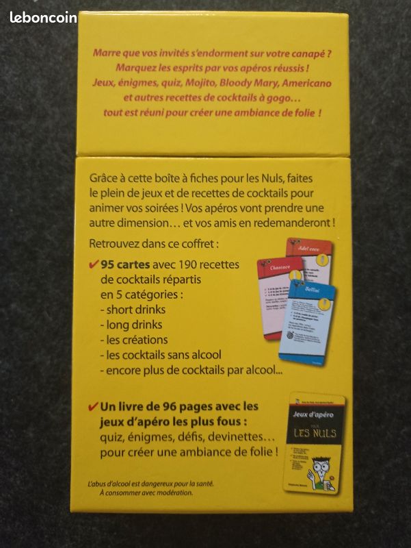 Boîte à fiches cocktails et jeux d'apéro pour les nuls (image 2)