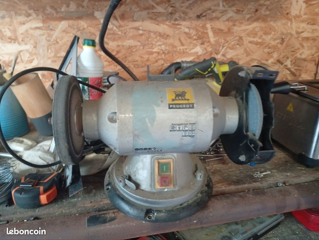 Touret à Meuler Draper 200mm, 550W, 230V – Avec éclairage Intégré, Modèle 05097
