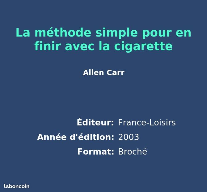 la méthode simple pour en finir avec la cigarette La méthode simple pour en finir avec la cigarette