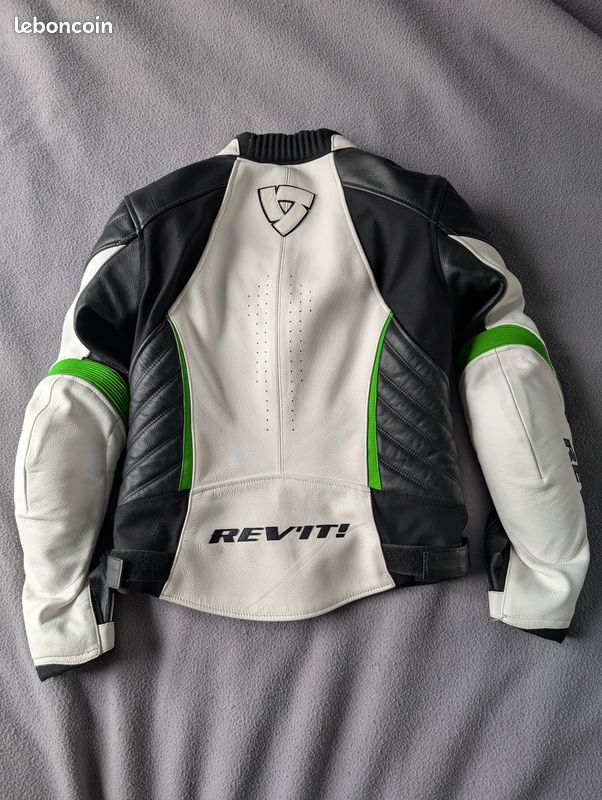 Blouson cuir moto femme Taille 36 marque Revit (image 2)