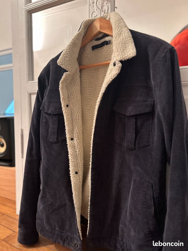 Veste SUIT Bleu Doublée Mouton - M (image 3)