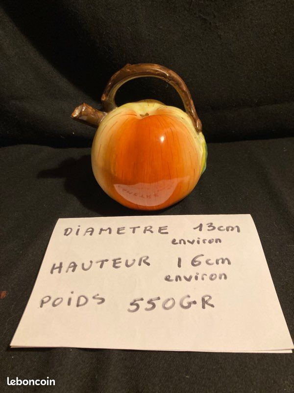 Petit pichet barbotine en forme de pomme (image 7)