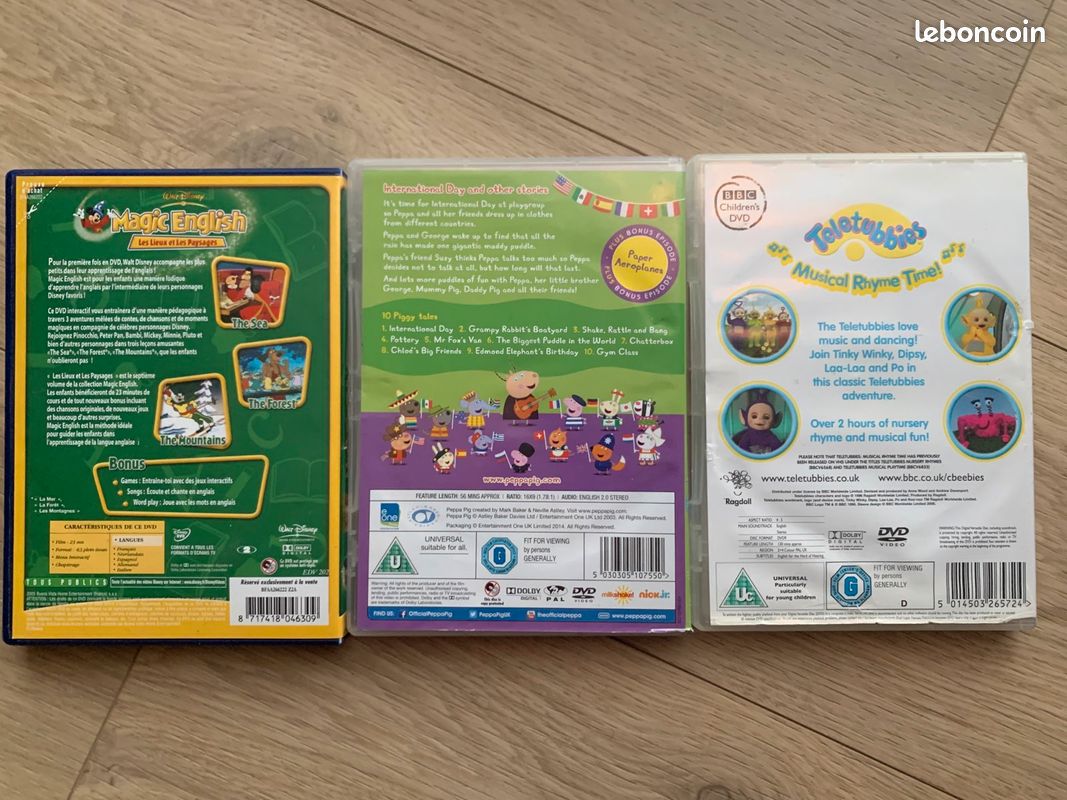 Lot de 3 DVD pour enfant en anglais (image 2)