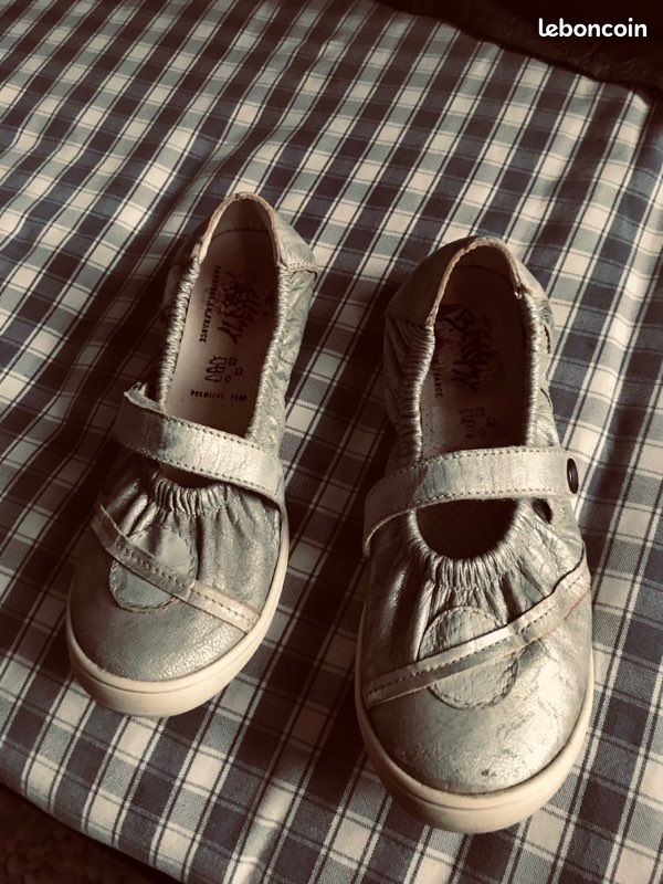 Ballerines gris/argent fille BELLAMY (image 2)