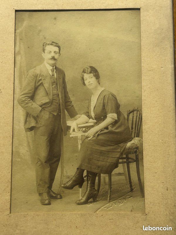 Ancienne photo d’un couple lyonnais (image 2)