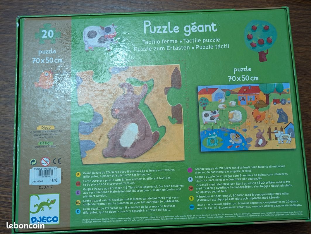Puzzle géant de 20 pièces (70 x 50 cm) (image 4)