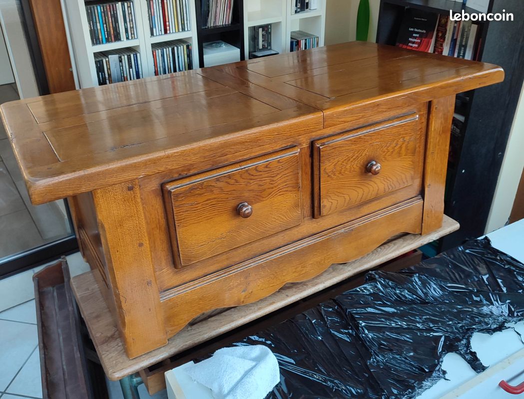 Table basse bois (image 1)