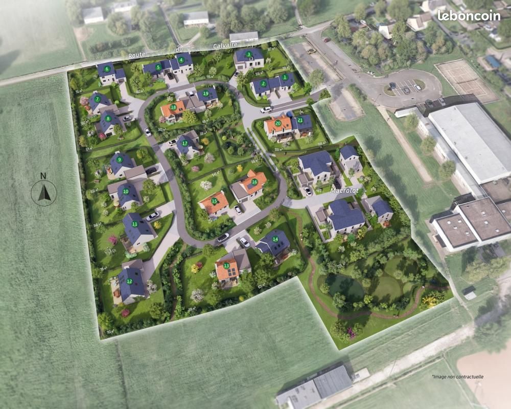 Terrain 399 m² · à Beuzeville-la-Grenier · 60 001 €