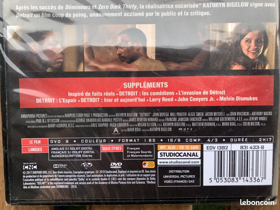 DVD Detroit (neuf, encore emballé) (image 3)