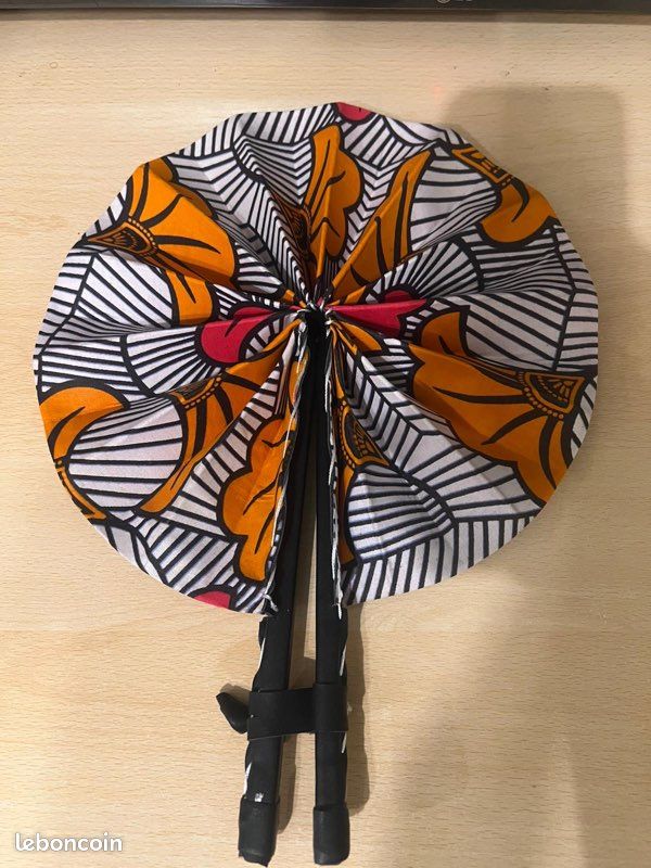 Eventail wax pagne African (image 7)