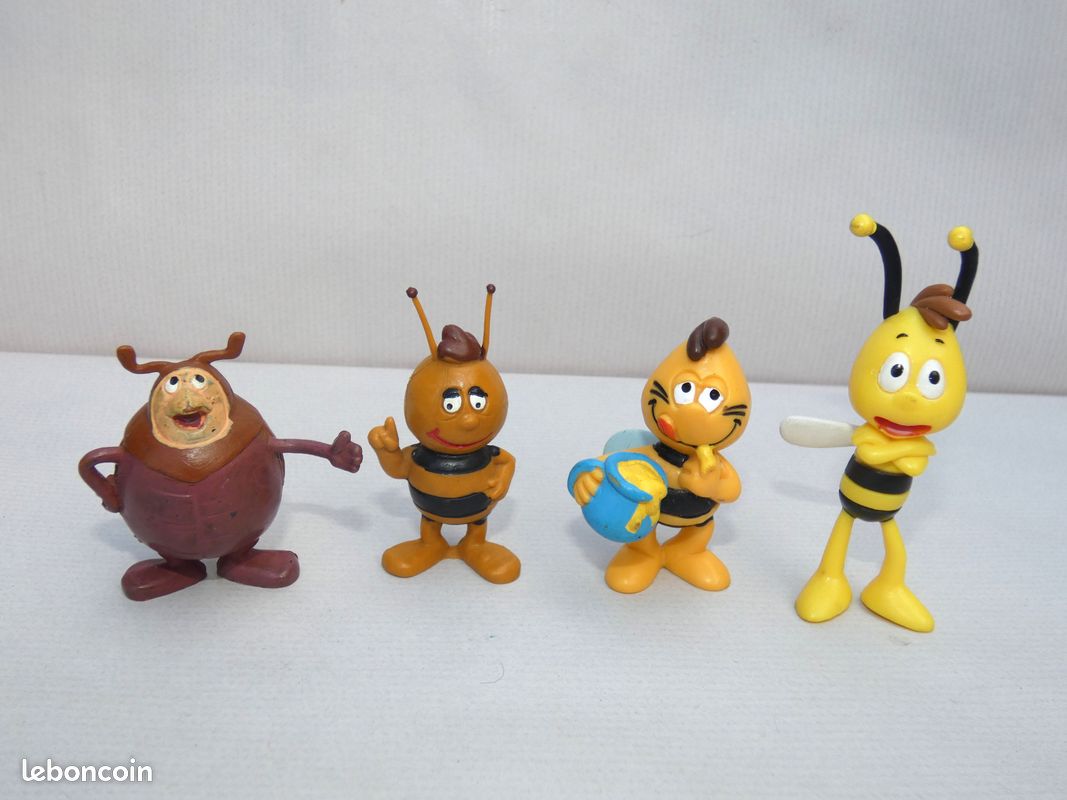 Lot 4 figurines Maya l'abeille Schleich Bully (image 1)