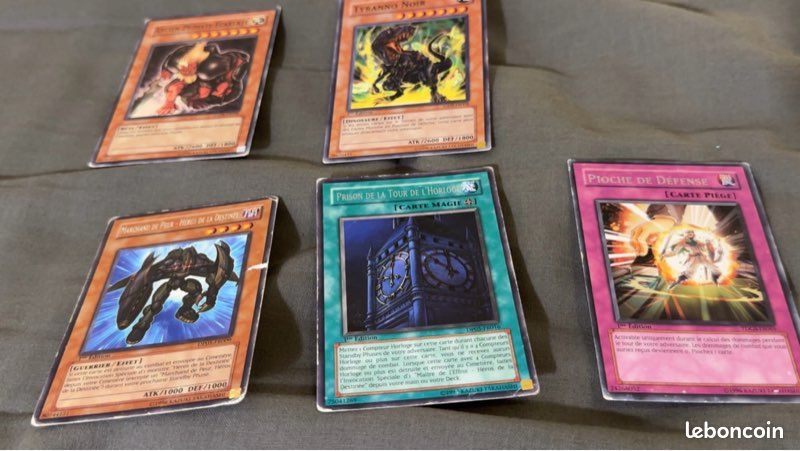 Lot Yu-Gi-Oh vintage - ~125 cartes - 1ère Édition - Dinosaures / GX (image 8)