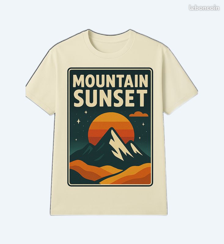 T-shirt édition limitée – Mountain Sunset (image 1)