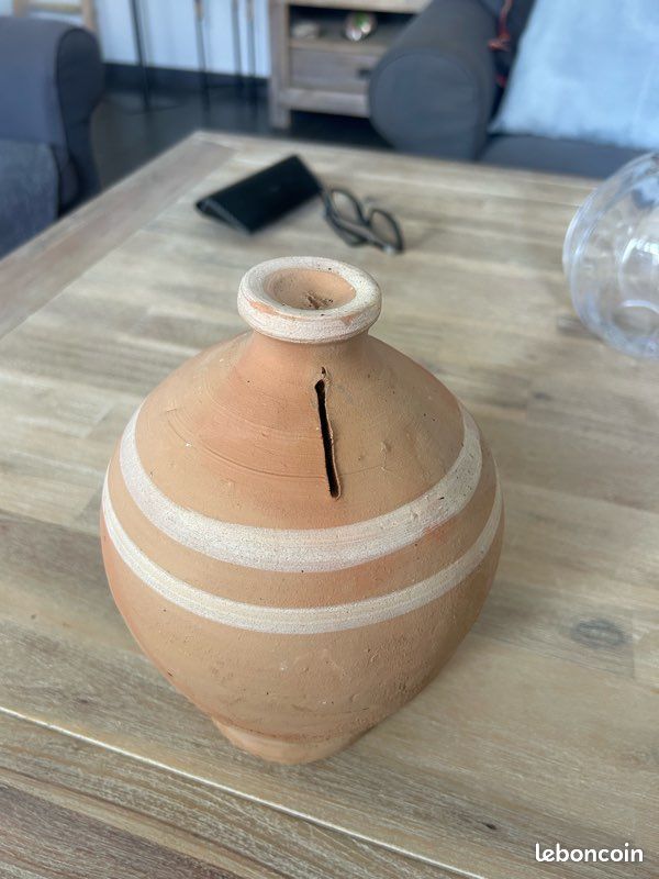 Tirelire marocaine en terre cuite-pièce unique 23 cm (image 7)